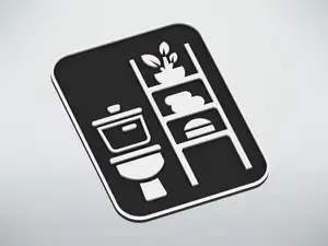 Toilet sign - symbol on the door