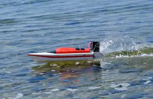 RC Boat With Outboard Motor