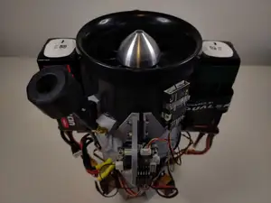 Ducted fan thrust vectoring drone
