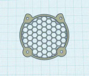 Blank grid decoration for TK's Headphone Stand