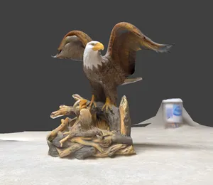 Eagle Feeding Chicks in nest - scan-PRINTABLE!