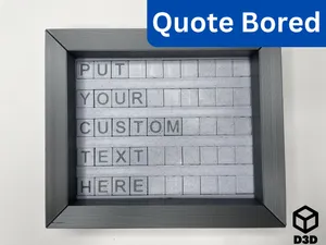 Quote Bored (Dovetail Tile System)