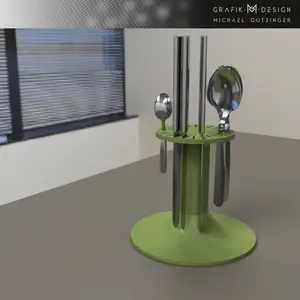 New version - carousel storage for cutlery