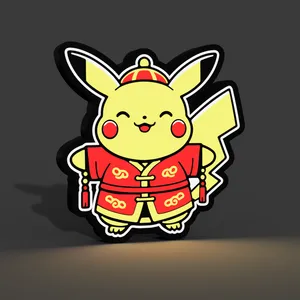 Pikachu Chinese New Year Lightbox LED Lamp