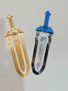 Zelda master sword bookmark