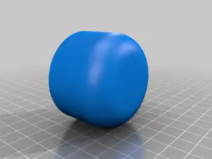 Rounded Safety Cap for Ikea SKOGSTA Dining Table