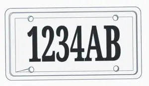 ATV license plate
