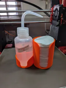 Wash Bottle and Cotton Pad Holder