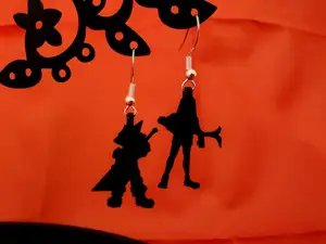 Final Fantasy VII Cloud and Tifa Inspired Earrings