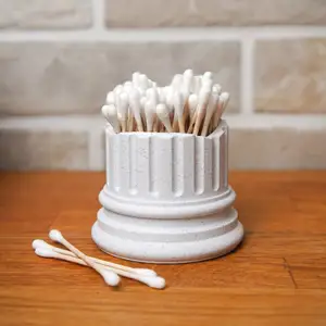 Cotton bud holder roman pillar
