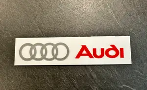 Audi advertising sign for Carrera slot car