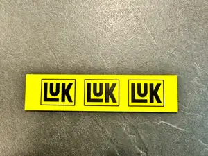 Luk advertising sign for Carrera slot car