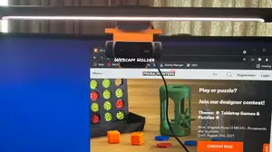 Light Bar holder and Webcam Holder for AW3418 Alienware Curved Monitor