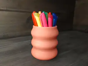 Wavy Pen Holder Vase Pencil Holder Planter Cup Organizer