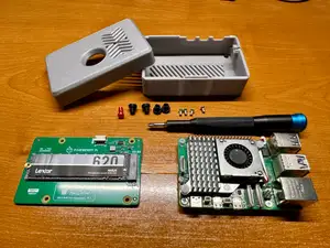 Raspberry Pi5 with NVMe hat tool-less case - STEP file included