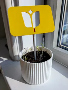 Tulip Sign for Your Sleeping Spring Flower Bed
