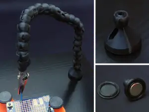 Soldering aid - third hand with magnetic base