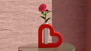 Heart Vase - Flower Vase (Decoration)