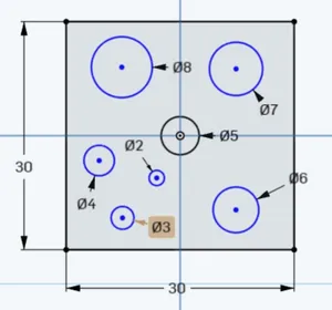 Test model for LW-PLA expansion test in horizontal holes.