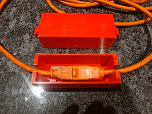 A weather tight box for extension cord connections.