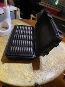 Rugged CR2032 Battery Box ( attention case requires foam in the lid to keep batterys in place, can result in fire if not used.)