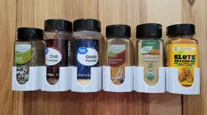 Spice Rack for Cupboard door, 44mm Square and 50mm Round spices