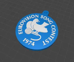 Eurovision Song Contest 1974 Key Fob