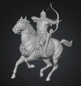 The Russian Mounted Knight with a Bow