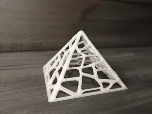 Voronoi Pyramid Decorative for tea light bookcase or coffee table