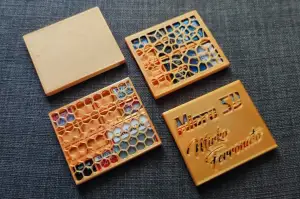 SD and Micro SD case holder organizer Voronoi Design Cover