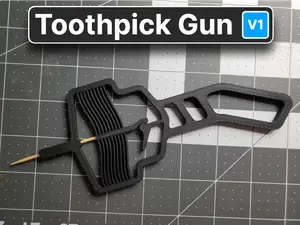 Toothpick Gun (Compliant mechanism)