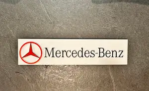 Mercedes advertising sign for Carrera slot car