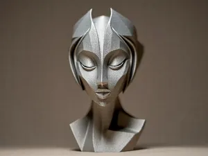 Futuristic Woman Sculpture