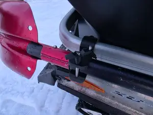 Parametrick snowmobile/atv tool holder for tube racks.