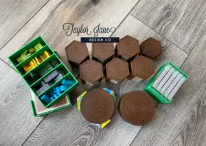 Cascadia and Landmarks Compatible Board Game Organizer