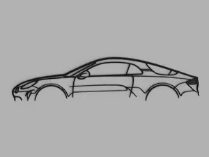 Alpine A110 Silhouette Wall Art