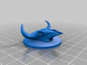 Bull skull wall hook / stand