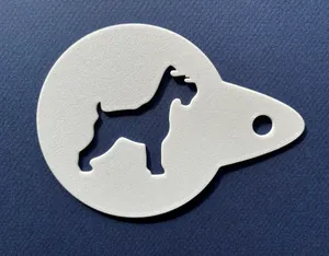 Schnauzer coffee stencil