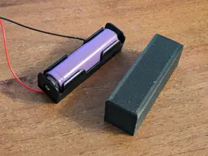 Cap for a single 18650 holder