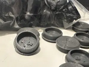 Jugger core caps with size text - protect the ends of your cores and padding (10-16mm inner core diameter)
