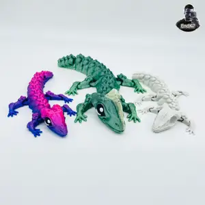 Triple Lizard Dragon - Cute - Zombie -Skeleton - Articulated - Print in Place - Flexi - No Supports