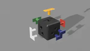 dice cube multi inserts no need glow