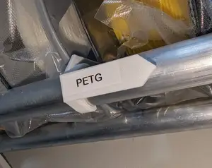 Labels for spool wall rack