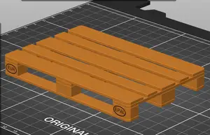 euro pallet table coaster mmu2s 1:10 / Europalette Multimaterial 1:10