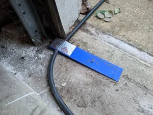 EV Charge Cable Protector for garage door