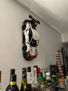 LEGO Technic Porsche 911 RSR #42096 Wall Mount (Spoiler Up)