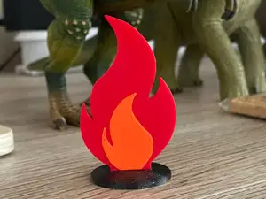 Fire Flame Symbol for Kids - Flame token