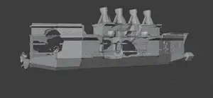 Wrecked Ship model for aquarium or general prop use.
