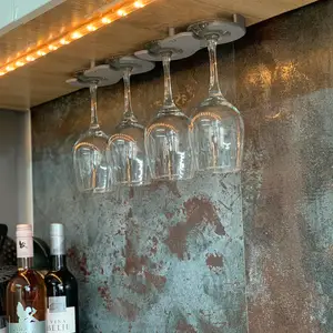 Rack for Wine Glass Side-by-Side "Double Ds"