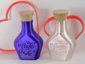 Love Potion Bottle with Cork | Vase Mode